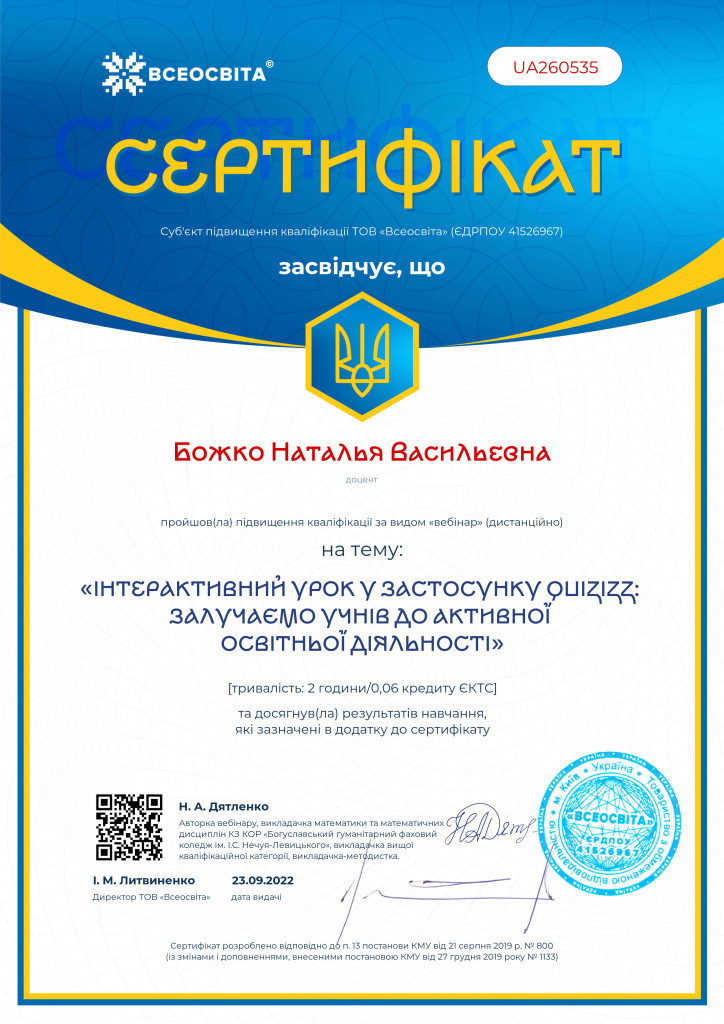 № UA260535